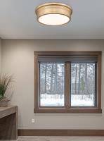 LED Flush Mount by Z-Lite - Bentley Collection, Modern Gold Finish - 7702F16-MGLD-LED