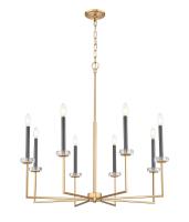 Eight Light Chandelier by Z-Lite - Gaultier Collection, Modern Gold Finish - 6100-8MGLD