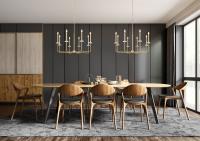 Eight Light Chandelier by Z-Lite - Gaultier Collection, Modern Gold Finish - 6100-8MGLD