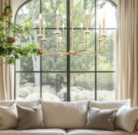 Eight Light Chandelier by Z-Lite - Gaultier Collection, Modern Gold Finish - 6100-8MGLD