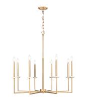 Eight Light Chandelier by Z-Lite - Gaultier Collection, Modern Gold Finish - 6100-8MGLD