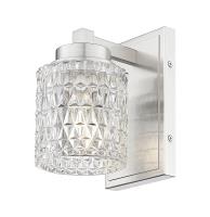One Light Wall Sconce by Z-Lite - Jacqueline Collection, Brushed Nickel Finish - 6101-1S-BN