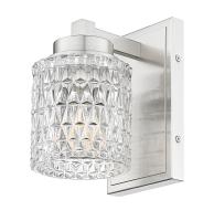 One Light Wall Sconce by Z-Lite - Jacqueline Collection, Brushed Nickel Finish - 6101-1S-BN