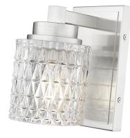 One Light Wall Sconce by Z-Lite - Jacqueline Collection, Brushed Nickel Finish - 6101-1S-BN