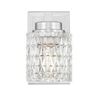 One Light Wall Sconce by Z-Lite - Jacqueline Collection, Brushed Nickel Finish - 6101-1S-BN