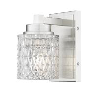 One Light Wall Sconce by Z-Lite - Jacqueline Collection, Brushed Nickel Finish - 6101-1S-BN