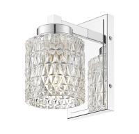 One Light Wall Sconce by Z-Lite - Jacqueline Collection, Chrome Finish - 6101-1S-CH