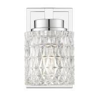 One Light Wall Sconce by Z-Lite - Jacqueline Collection, Chrome Finish - 6101-1S-CH