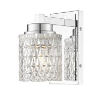 One Light Wall Sconce by Z-Lite - Jacqueline Collection, Chrome Finish - 6101-1S-CH
