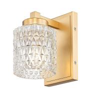 One Light Wall Sconce by Z-Lite - Jacqueline Collection, Modern Gold Finish - 6101-1S-MGLD