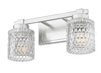 Two Light Vanity by Z-Lite - Jacqueline Collection, Brushed Nickel Finish - 6101-2V-BN