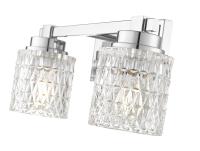 Two Light Vanity by Z-Lite - Jacqueline Collection, Chrome Finish - 6101-2V-CH