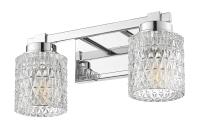 Two Light Vanity by Z-Lite - Jacqueline Collection, Chrome Finish - 6101-2V-CH
