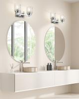 Two Light Vanity by Z-Lite - Jacqueline Collection, Chrome Finish - 6101-2V-CH
