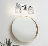 Two Light Vanity by Z-Lite - Jacqueline Collection, Chrome Finish - 6101-2V-CH