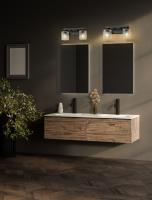 Two Light Vanity by Z-Lite - Jacqueline Collection, Matte Black Finish - 6101-2V-MB
