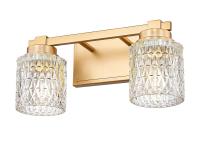 Two Light Vanity by Z-Lite - Jacqueline Collection, Modern Gold Finish - 6101-2V-MGLD