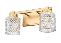 Two Light Vanity by Z-Lite - Jacqueline Collection, Modern Gold Finish - 6101-2V-MGLD