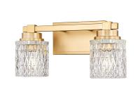 Two Light Vanity by Z-Lite - Jacqueline Collection, Modern Gold Finish - 6101-2V-MGLD