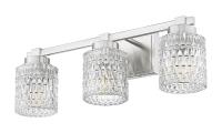 Three Light Vanity by Z-Lite - Jacqueline Collection, Brushed Nickel Finish - 6101-3V-BN