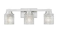 Three Light Vanity by Z-Lite - Jacqueline Collection, Brushed Nickel Finish - 6101-3V-BN