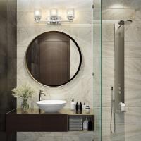 Three Light Vanity by Z-Lite - Jacqueline Collection, Brushed Nickel Finish - 6101-3V-BN