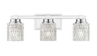 Three Light Vanity by Z-Lite - Jacqueline Collection, Chrome Finish - 6101-3V-CH