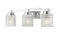 Three Light Vanity by Z-Lite - Jacqueline Collection, Chrome Finish - 6101-3V-CH