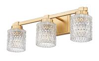 Three Light Vanity by Z-Lite - Jacqueline Collection, Modern Gold Finish - 6101-3V-MGLD