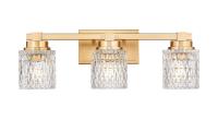 Three Light Vanity by Z-Lite - Jacqueline Collection, Modern Gold Finish - 6101-3V-MGLD