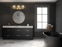 Three Light Vanity by Z-Lite - Jacqueline Collection, Modern Gold Finish - 6101-3V-MGLD