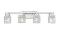 Four Light Vanity by Z-Lite - Jacqueline Collection, Brushed Nickel Finish - 6101-4V-BN