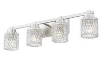 Four Light Vanity by Z-Lite - Jacqueline Collection, Brushed Nickel Finish - 6101-4V-BN