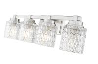 Four Light Vanity by Z-Lite - Jacqueline Collection, Brushed Nickel Finish - 6101-4V-BN