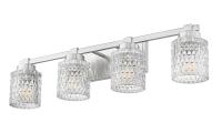 Four Light Vanity by Z-Lite - Jacqueline Collection, Brushed Nickel Finish - 6101-4V-BN