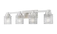 Four Light Vanity by Z-Lite - Jacqueline Collection, Brushed Nickel Finish - 6101-4V-BN