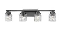 Four Light Vanity by Z-Lite - Jacqueline Collection, Matte Black Finish - 6101-4V-MB