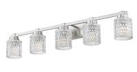 Five Light Vanity by Z-Lite - Jacqueline Collection, Brushed Nickel Finish - 6101-5V-BN