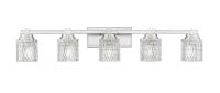 Five Light Vanity by Z-Lite - Jacqueline Collection, Brushed Nickel Finish - 6101-5V-BN