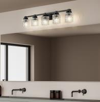 Five Light Vanity by Z-Lite - Jacqueline Collection, Matte Black Finish - 6101-5V-MB