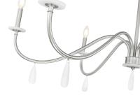 Six Light Chandelier by Z-Lite - Toussant Collection, Brushed Nickel Finish - 6103-45BN