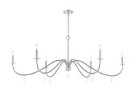 Six Light Chandelier by Z-Lite - Toussant Collection, Brushed Nickel Finish - 6103-63BN