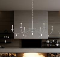 Six Light Chandelier by Z-Lite - Toussant Collection, Brushed Nickel Finish - 6103-63BN