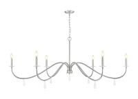 Six Light Chandelier by Z-Lite - Toussant Collection, Brushed Nickel Finish - 6103-63BN
