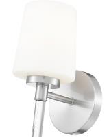 One Light Wall Sconce by Z-Lite - Henri Collection, Brushed Nickel Finish - 7700-1S-BN