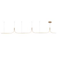 LED Linear Pendant by Kuzco Lighting - Thread Collection, Brushed Gold Finish - LP17915-BG-UNV-010