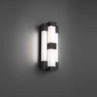 LED Wall Sconce by Modern Forms - Conan Collection, Basalt Stone/Black Finish - WS244616-BV/BK