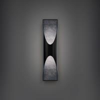 LED Outdoor Wall Sconce by Modern Forms - Kastlerock Collection, Basalt Stone/Black Finish - WSW202624-BV/BK