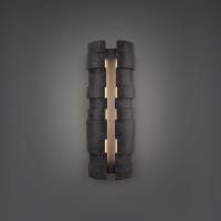 LED Outdoor Wall Sconce by Modern Forms - Formation Collection, Basalt Stone/Black Finish - WSW210624-BV/BK