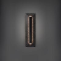LED Outdoor Wall Sconce by Modern Forms - Bell Tower Collection, Basalt Stone/Black Finish - WSW218620-BV/BK